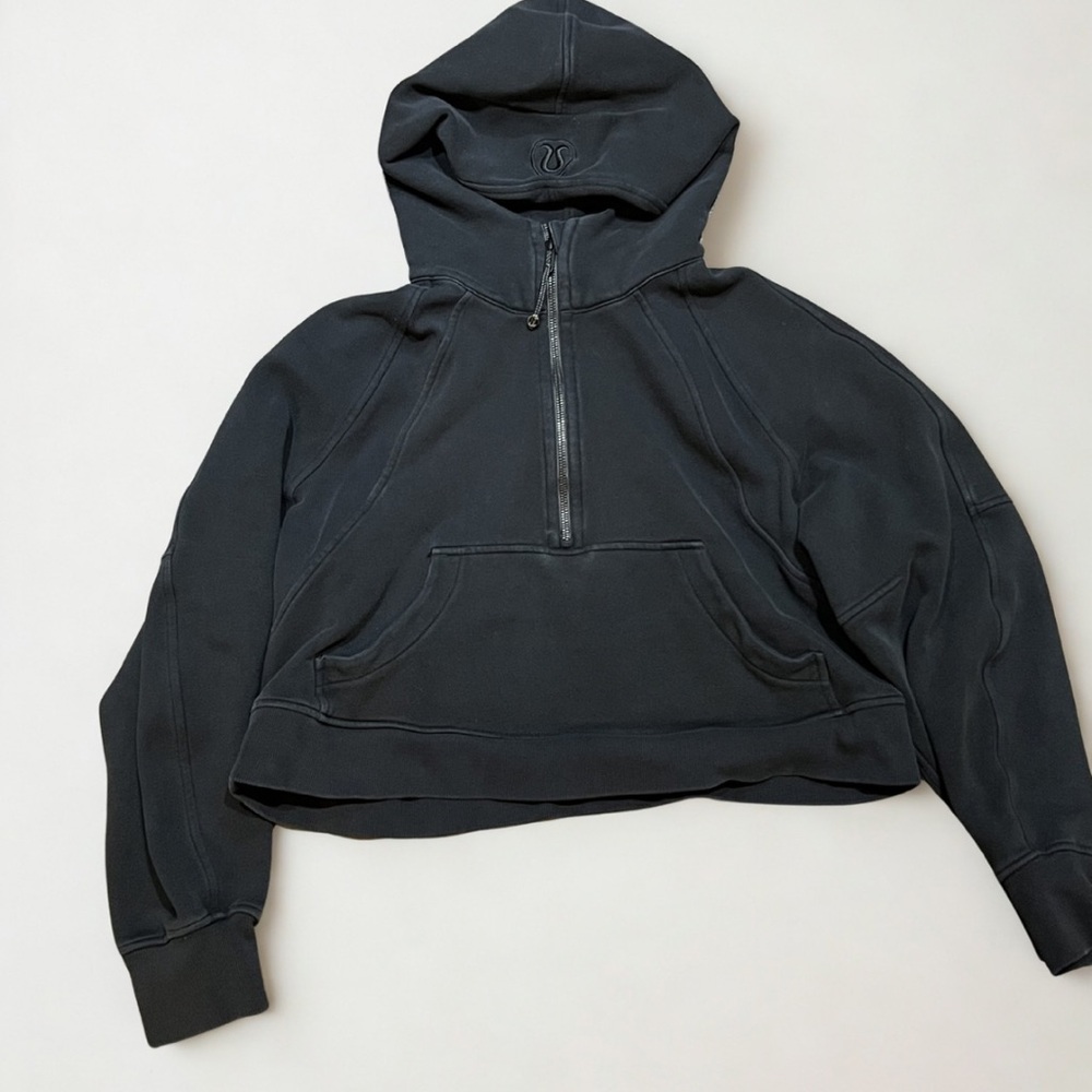 Lululemon Black Scuba Oversized Half-Zip Hoodie M/L